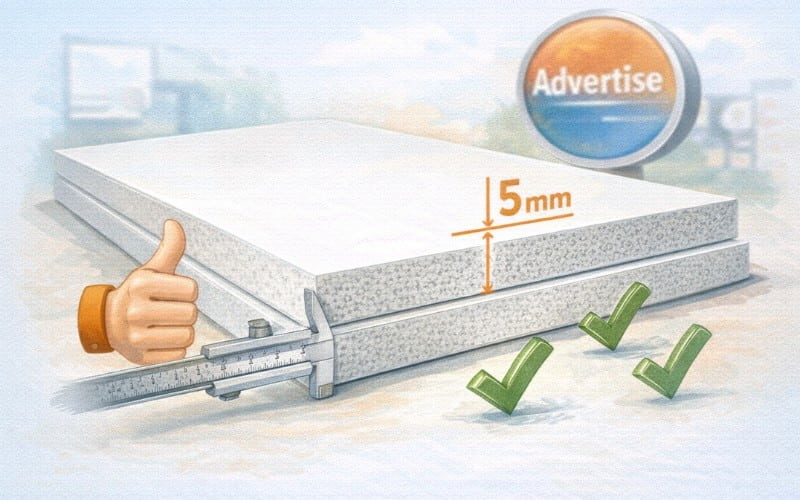 Formex 5mm - fomex 5 ly: Kích thước phù hợp trong quảng cáo 